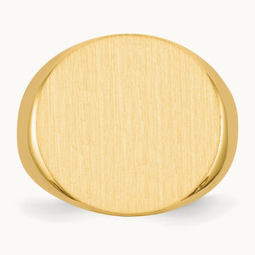 Open Back Mens Signet Ring — photo set