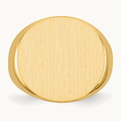 Open Back Mens Signet Ring — photo set