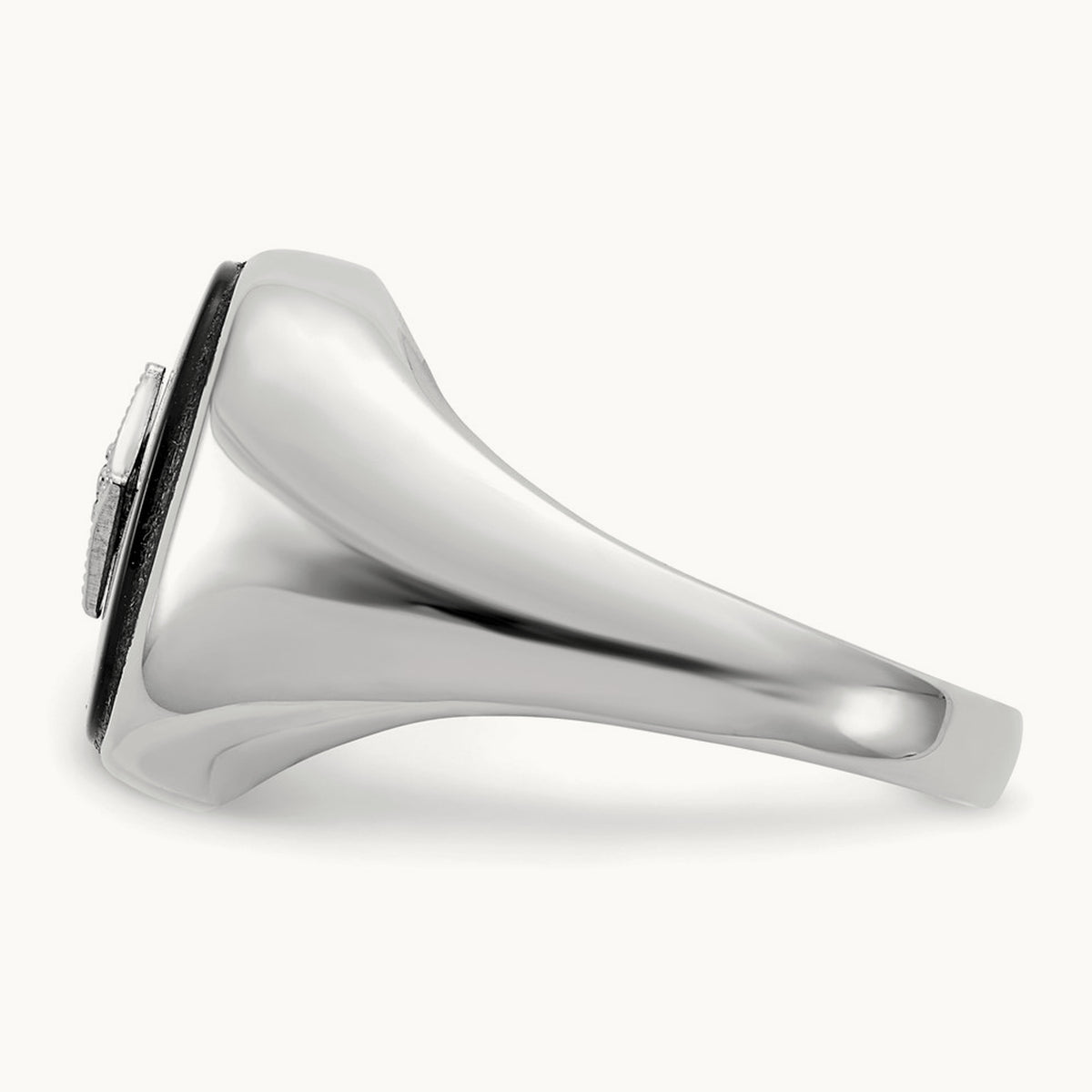 AA Diamond men's ring, 14K White Gold