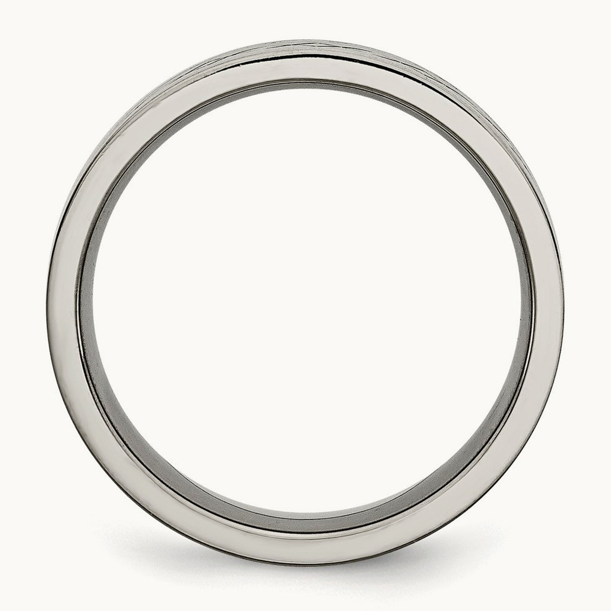 Brushed Cross Design Flat Band — photo set