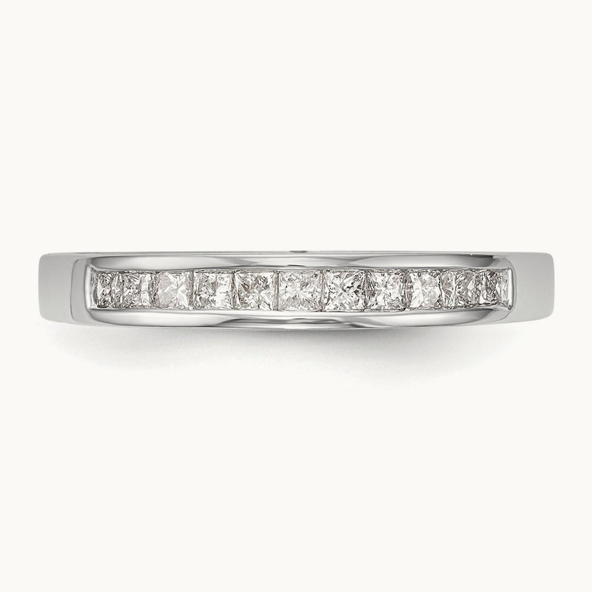 Diamond Wedding Band, 14K White Gold