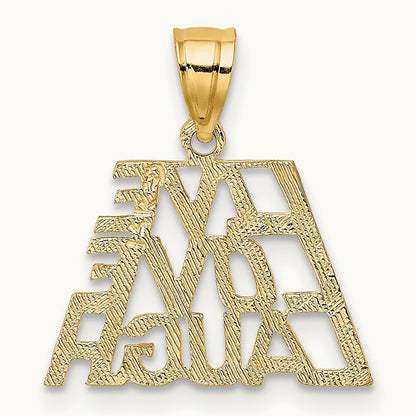 LIVE LAUGH LOVE Charm, 14K