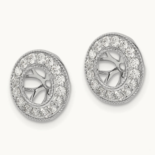 Earring Jacket, 0.50-1.00 ct tw Lab-Grown Diamond