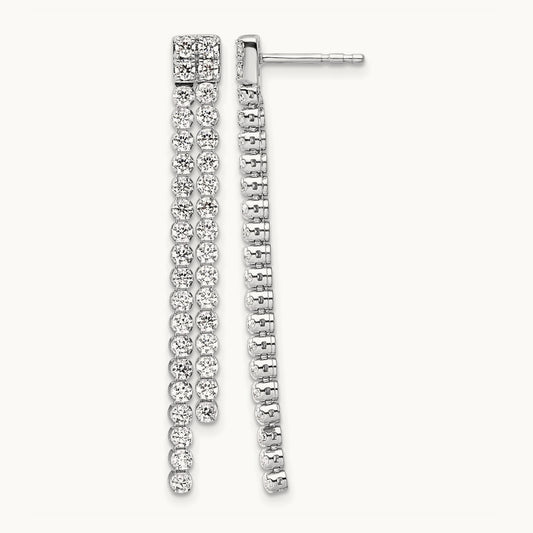 Dangle Post Earrings, 2.00 ct tw Lab-Grown Diamond