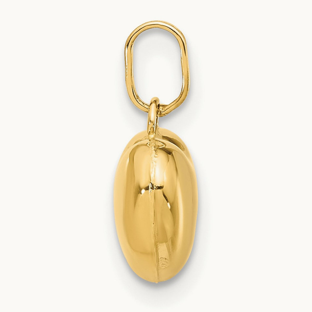 Polished 3-D Puffed Heart Pendant, 14K