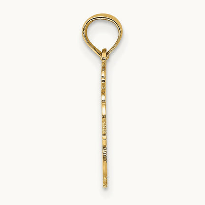 100% AQUARIUS Zodiac Charm — 14K Yellow Gold