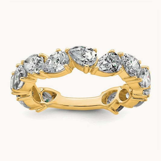 Fashion Ring, 3.00 ct tw Lab-Grown Diamond — 14K Yellow Gold