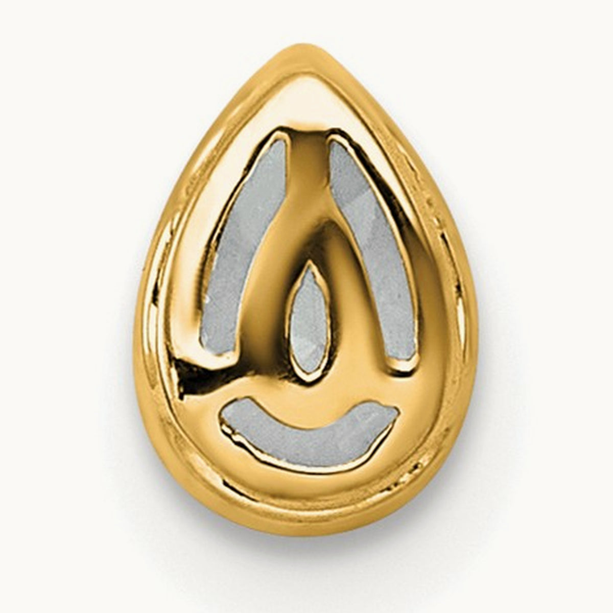 Pear Bezel Chain Slide, 0.25-3.00 ct tw Lab-Grown Diamond — 3/8 ct, VS (Best), 14K Yellow Gold