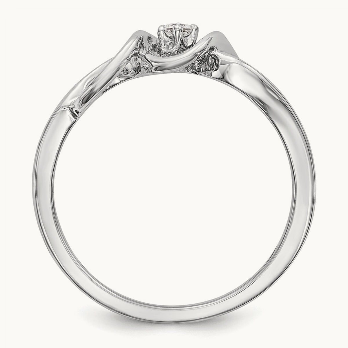 First Promise Complete Diamond Promise/Engagement Ring, 14K White Gold