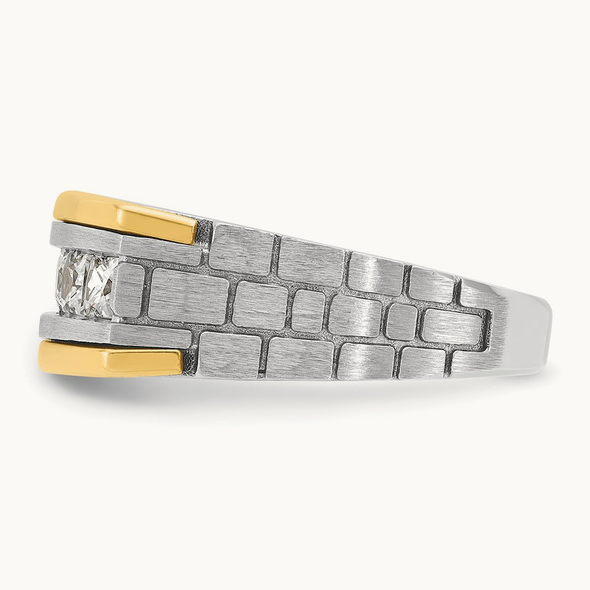5 Stone Men's Ring, 1.00 ct tw Lab-Grown Diamond