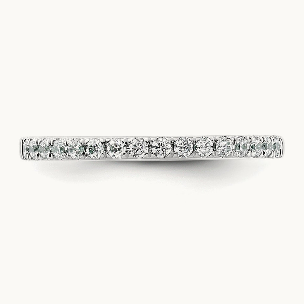 Diamond Wedding Band, 0.25 ct tw, 14K Gold — 14K White Gold