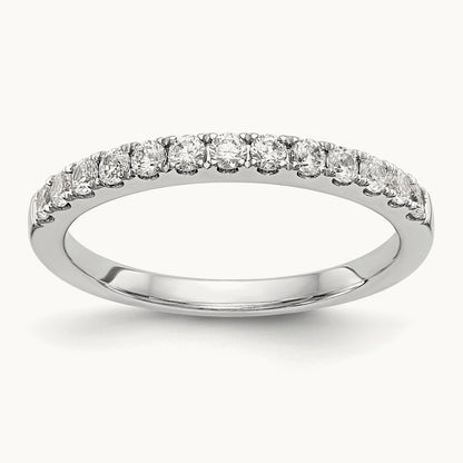 Diamond Wedding Band, 14K White Gold