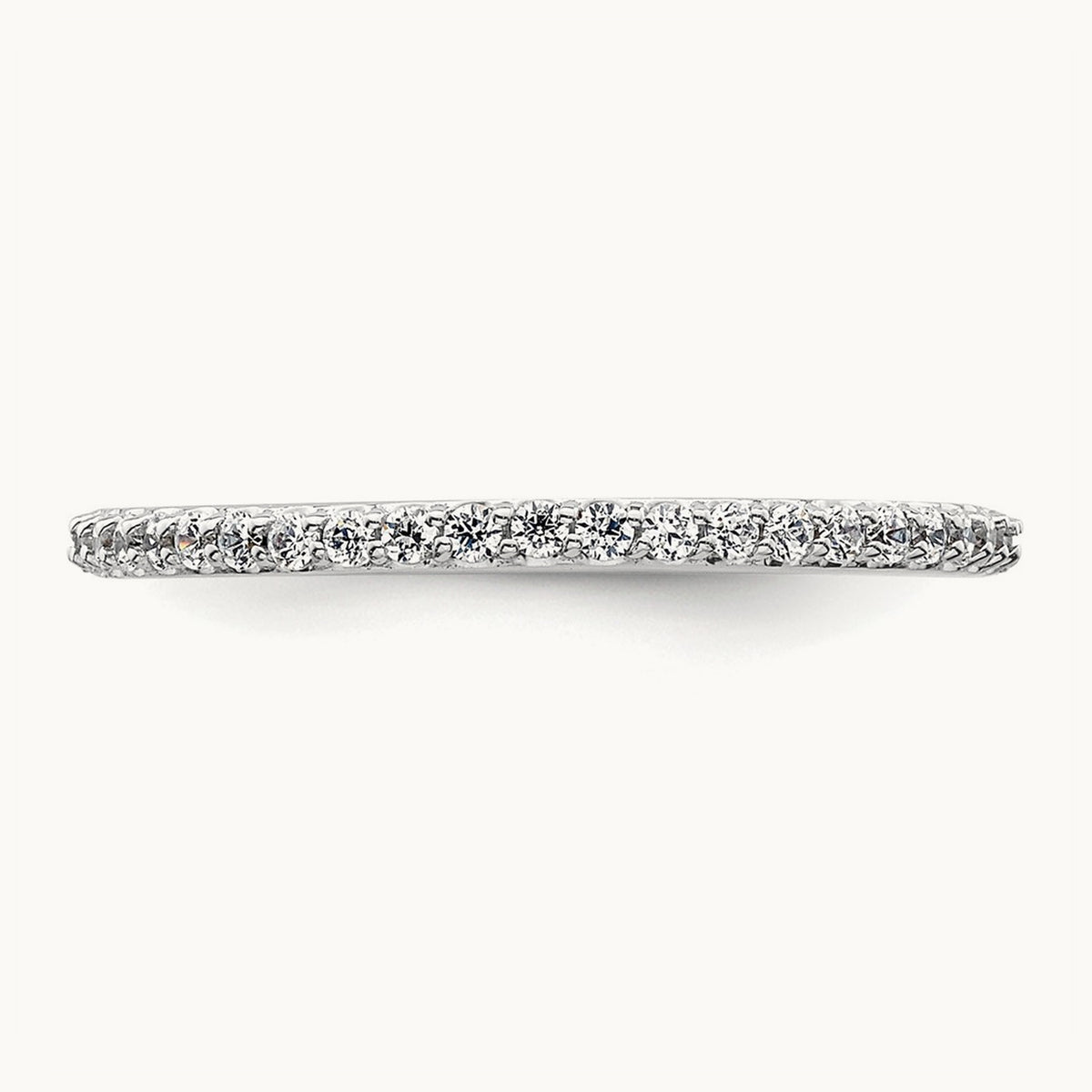 Diamond Wedding Band, 14K White Gold