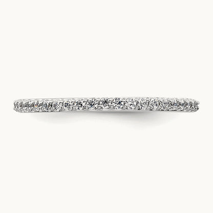 Diamond Wedding Band, 14K White Gold
