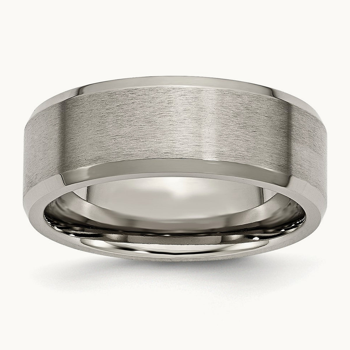 Brushed and Polished Beveled Edge Band — photo set (2)