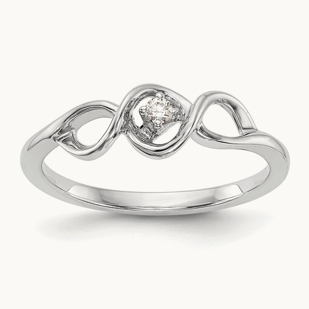 First Promise Complete Diamond Promise/Engagement Ring, 14K White Gold
