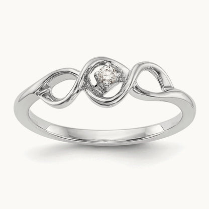 First Promise Complete Diamond Promise/Engagement Ring, 14K White Gold