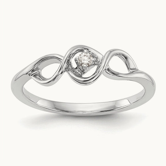 First Promise Complete Diamond Promise/Engagement Ring, 14K White Gold