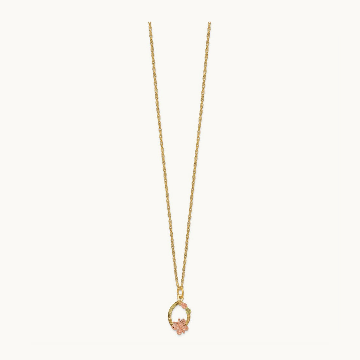 Black Hills Gold Butterfly Necklace
