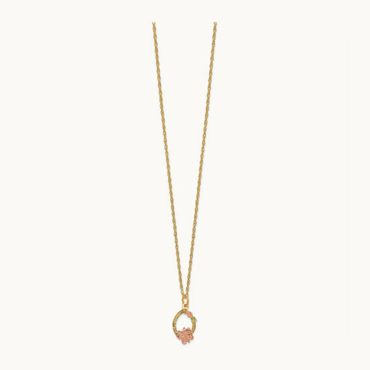 Black Hills Gold Butterfly Necklace