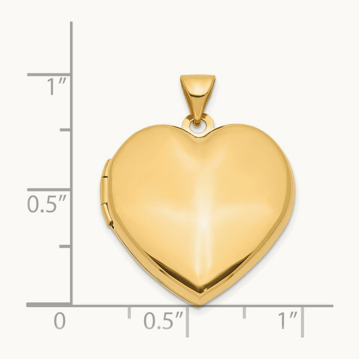 Domed Heart Family Locket, 14K