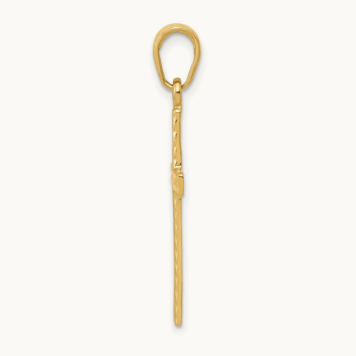 Latin Cross Pendant — 14K Yellow Gold