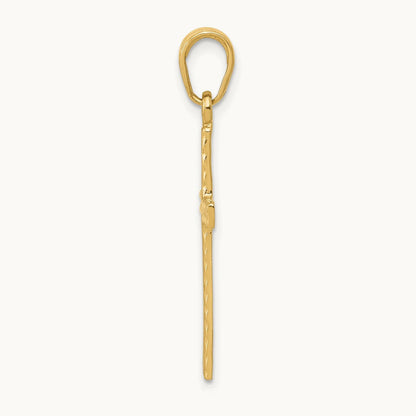 Latin Cross Pendant — 14K Yellow Gold