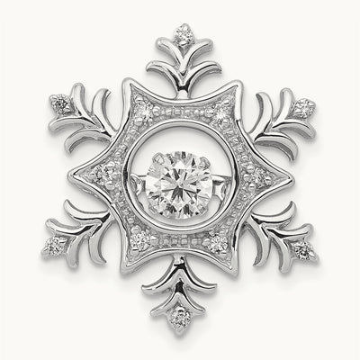 Vibrant Snowflake Chain Slide, 0.50 ct tw Lab-Grown Diamond