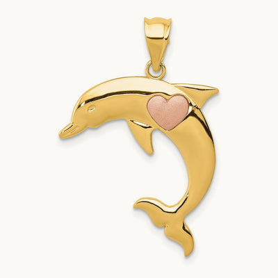 Dolphin w/Heart Pendant — photo set
