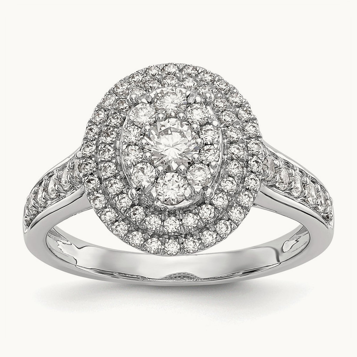 Cluster Engagement Ring, 1.00 ct tw