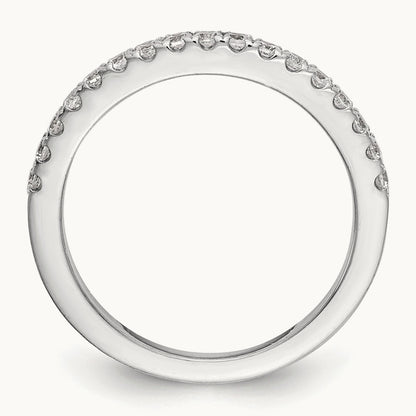 Diamond Wedding Band, 14K White Gold