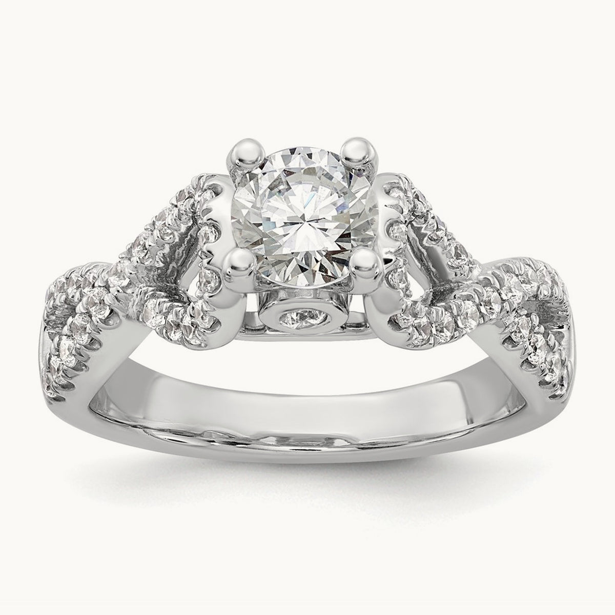 Semi-Mount Infinity Engagement Ring — 2/5 ct, 7