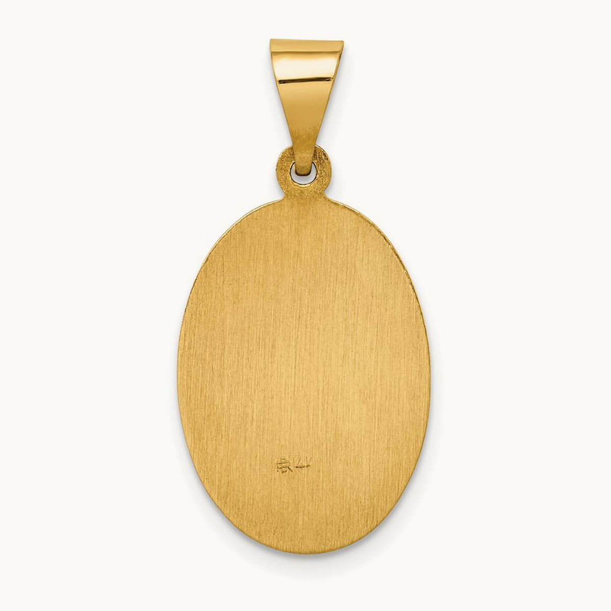 Polished and Satin Our Lady Guadalupe Medal Hollow Pendant — photo set