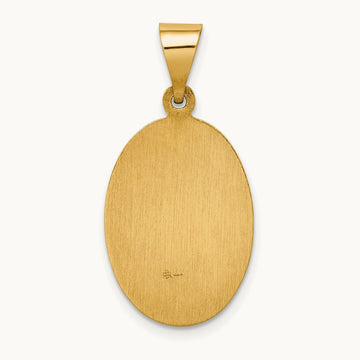 Polished and Satin Our Lady Guadalupe Medal Hollow Pendant — photo set