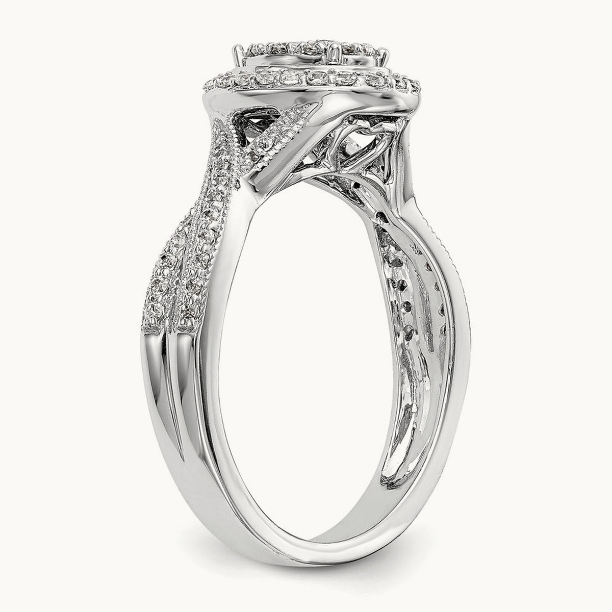 Cluster Engagement Ring, 0.50 ct tw