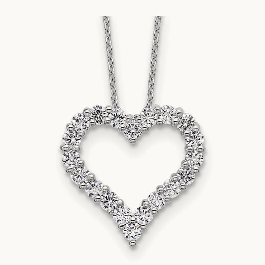 Heart Necklace, 1.00 ct tw Lab-Grown Diamond