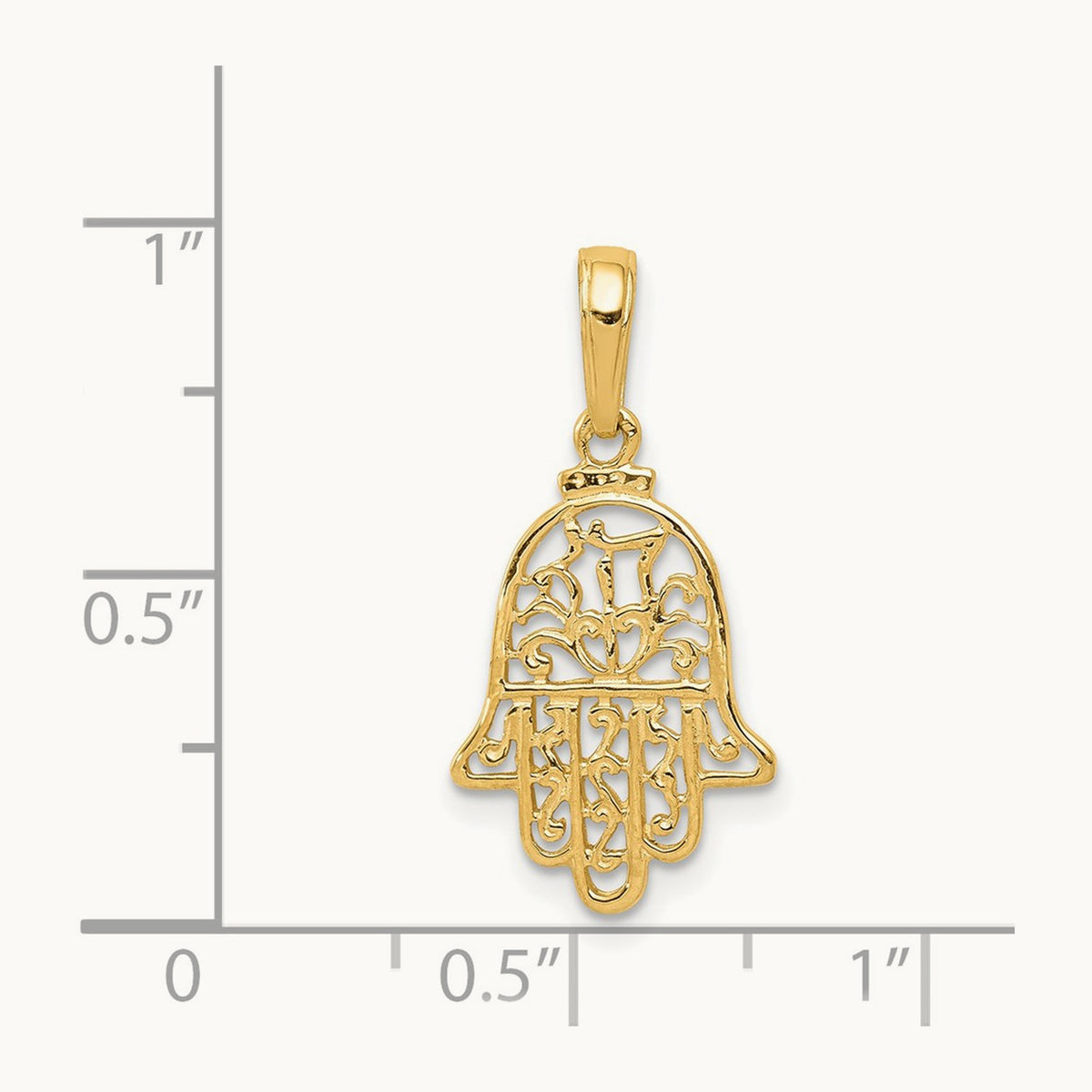 Chamseh Pendant, 14K
