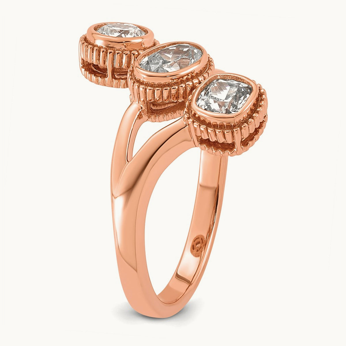 3 Stone Fashion Ring, 1.00 ct tw Lab-Grown Diamond