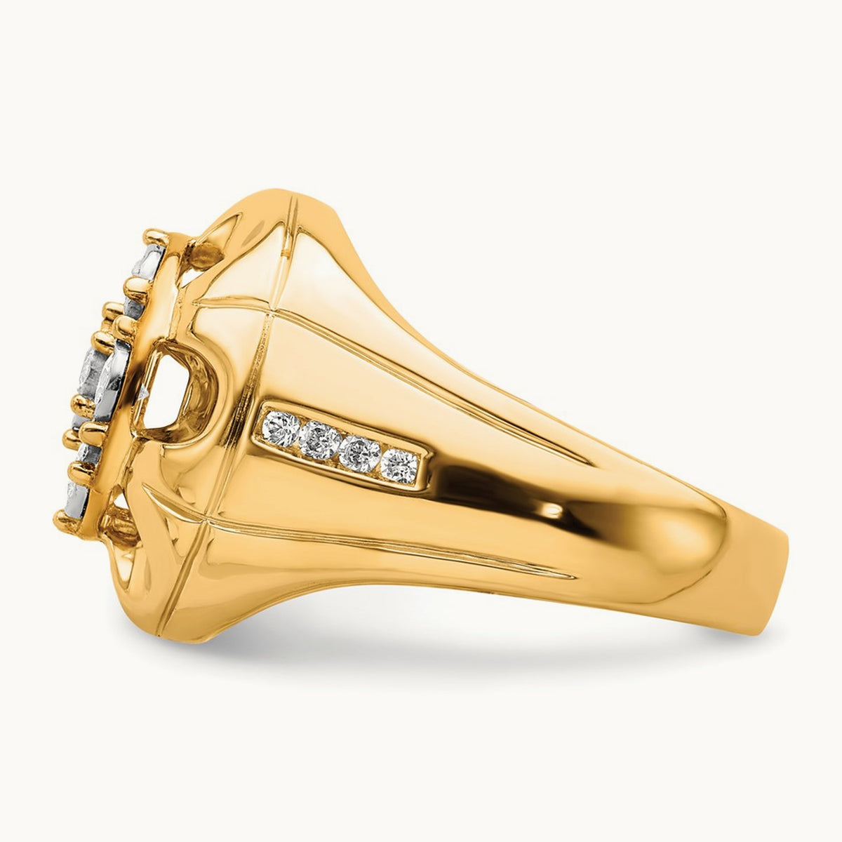 Diamond Mens Ring, 14K