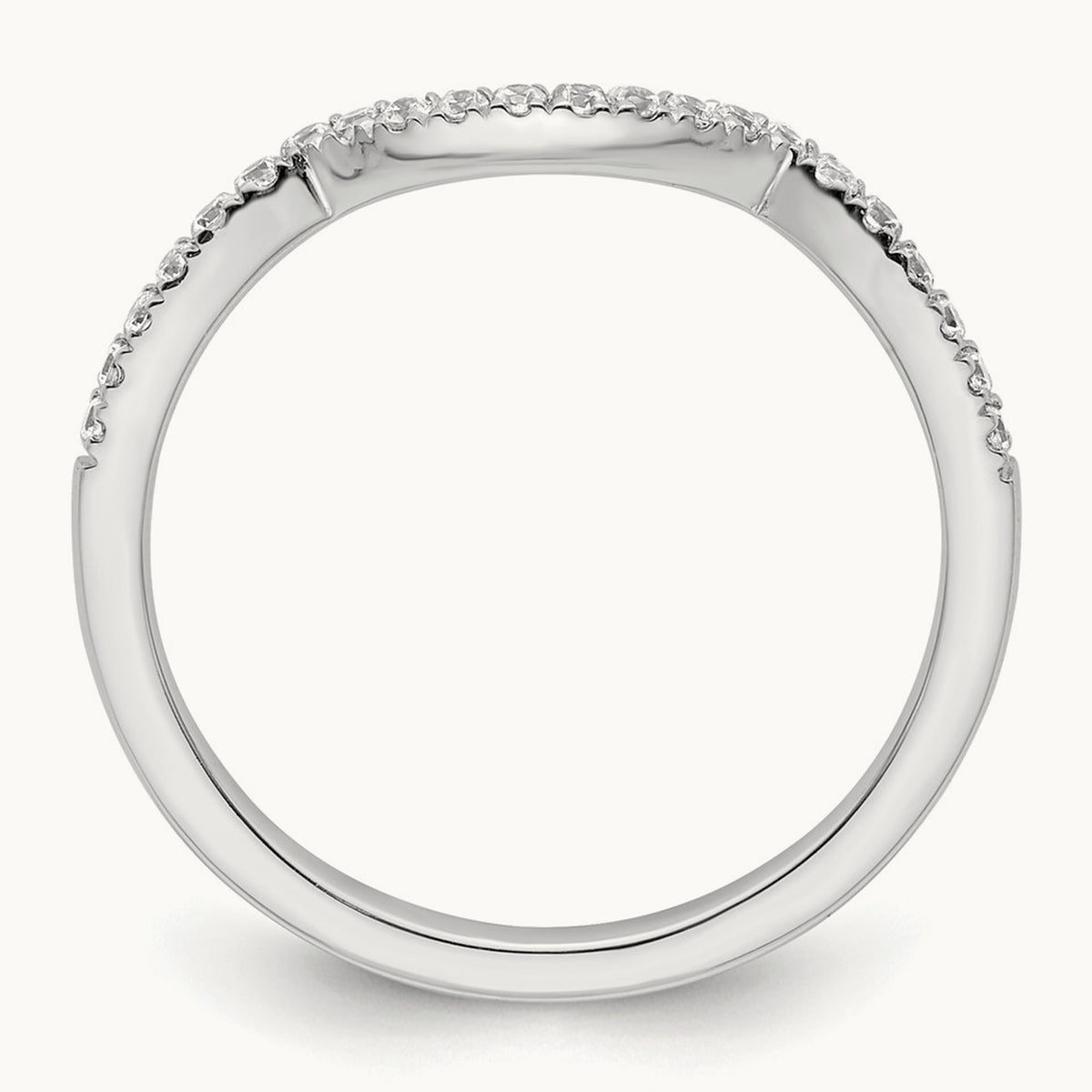 Diamond Wedding Band, 14K White Gold