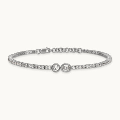 With Ext. Tennis Bracelet, 3.00 ct tw Lab-Grown Diamond