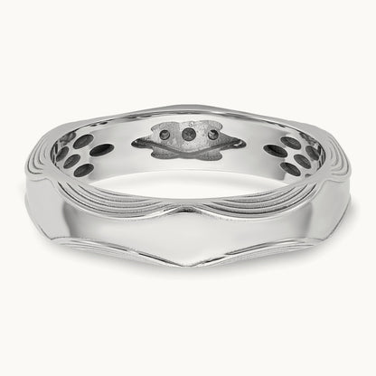 14ktt IB Goodman Mens Complete 3-Stone 1/15ct Diamond Ring
