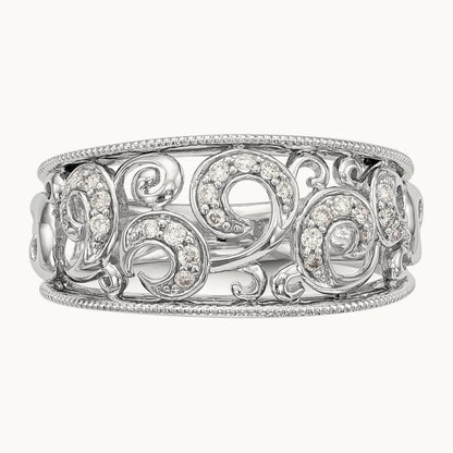 Diamond Band, 14K White Gold