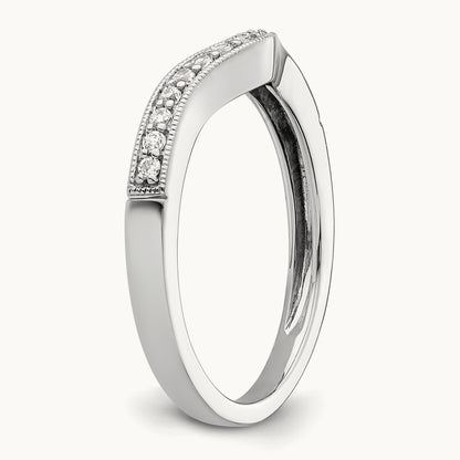 Diamond Wedding Band, 14K White Gold