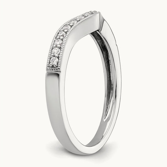 Diamond Wedding Band, 14K White Gold