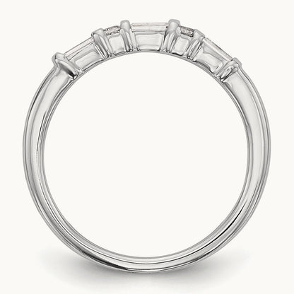 Diamond Wedding Band, 14K White Gold