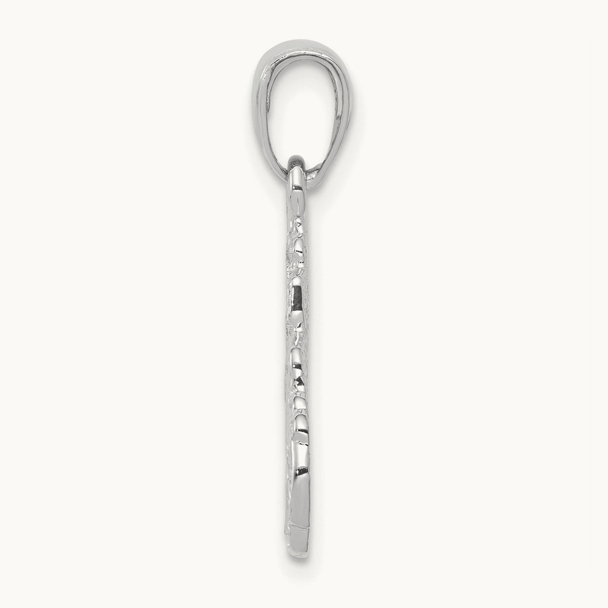 Truck Cab Pendant, 14K White Gold