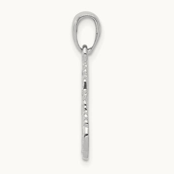 Truck Cab Pendant, 14K White Gold
