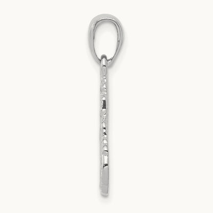 Truck Cab Pendant, 14K White Gold