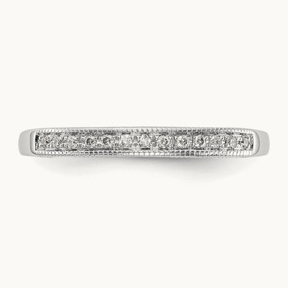 Diamond Wedding Band, 14K White Gold